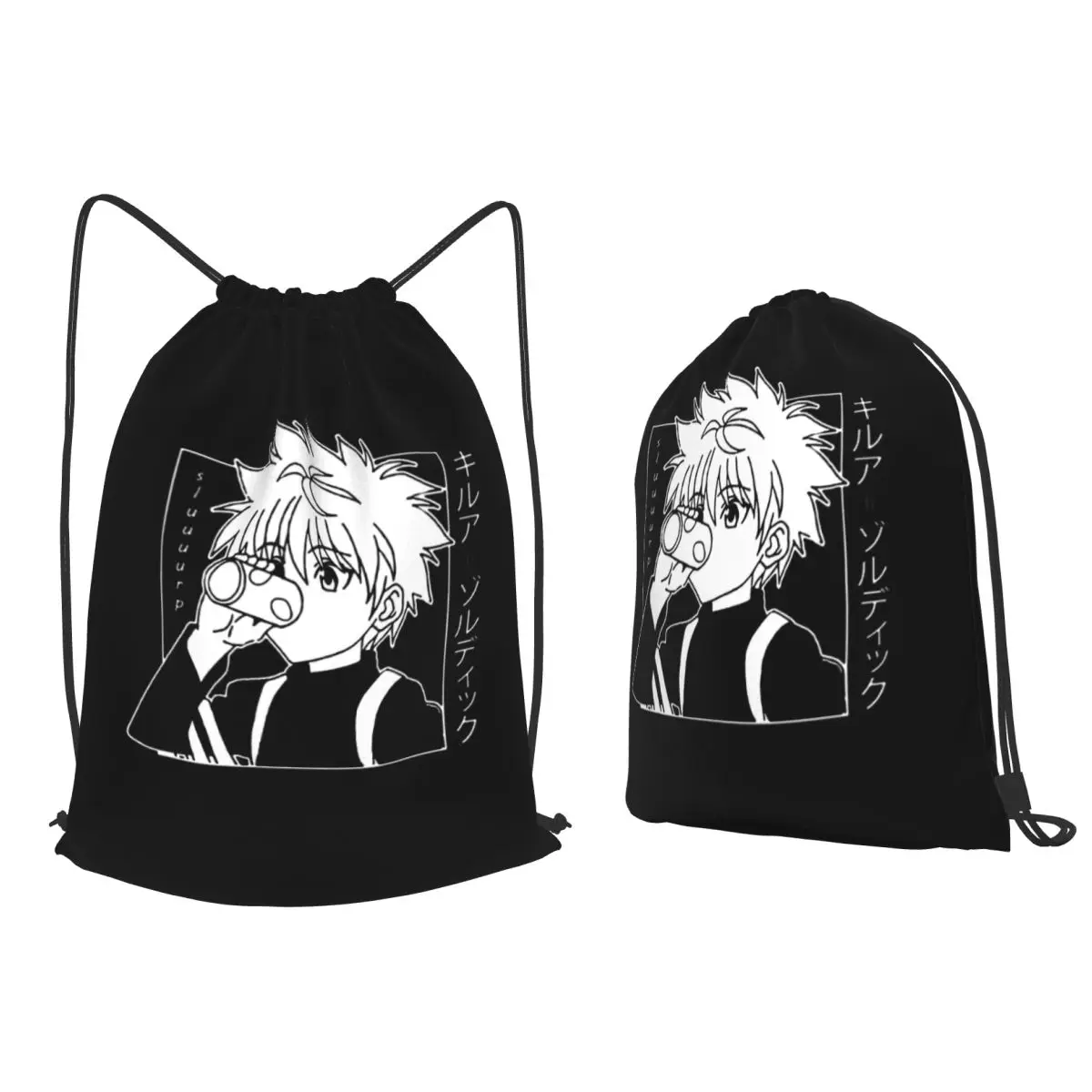 

Sluuuurp Backpacks Portable Drawstring Bags Sundries Bag Book Bags for Travel Students