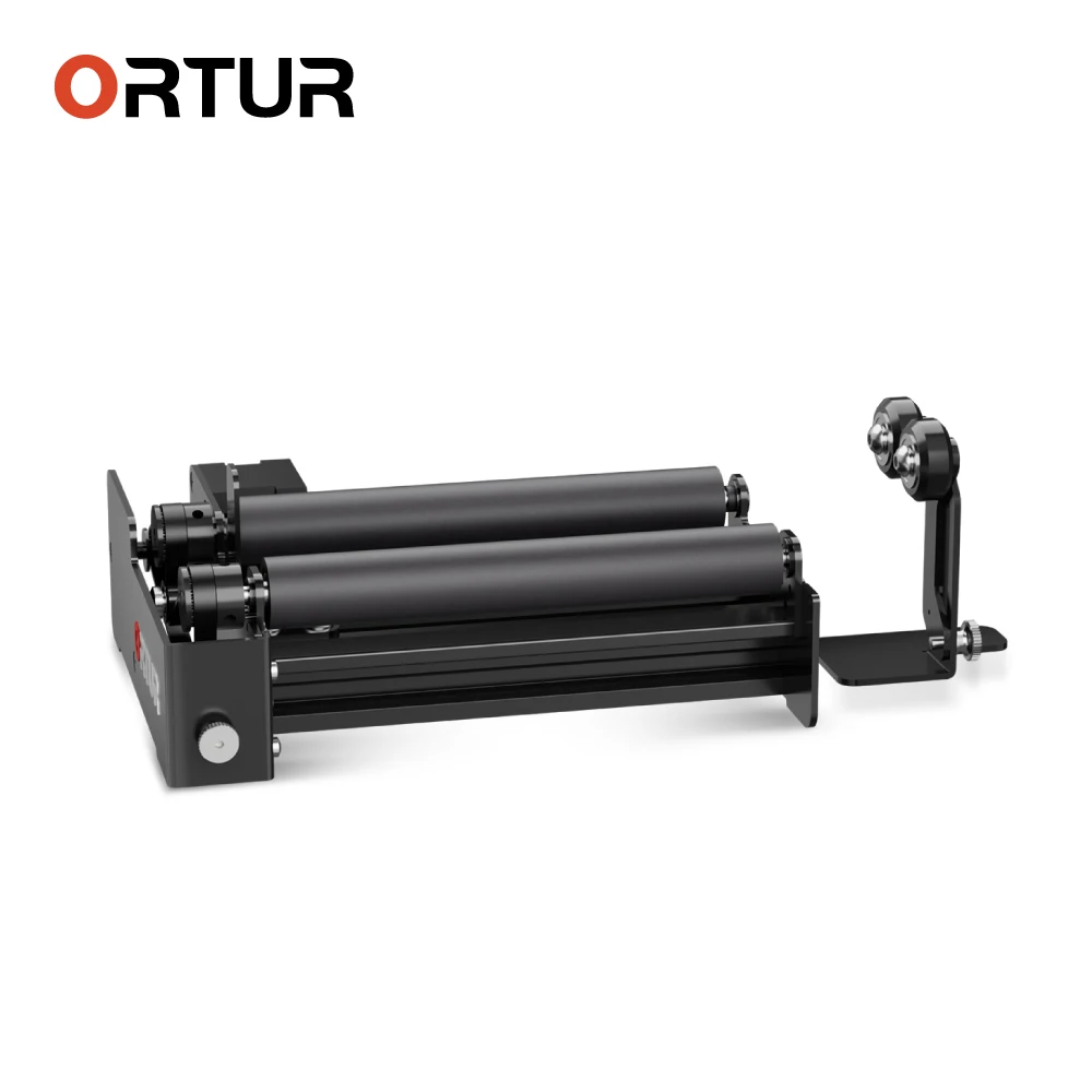 

ORTUR Rotary Axis Attachment for Laser Engraving Machine Automatic Rolling Two Axes of Rotation for Engraving Mugs, Wine Bottles