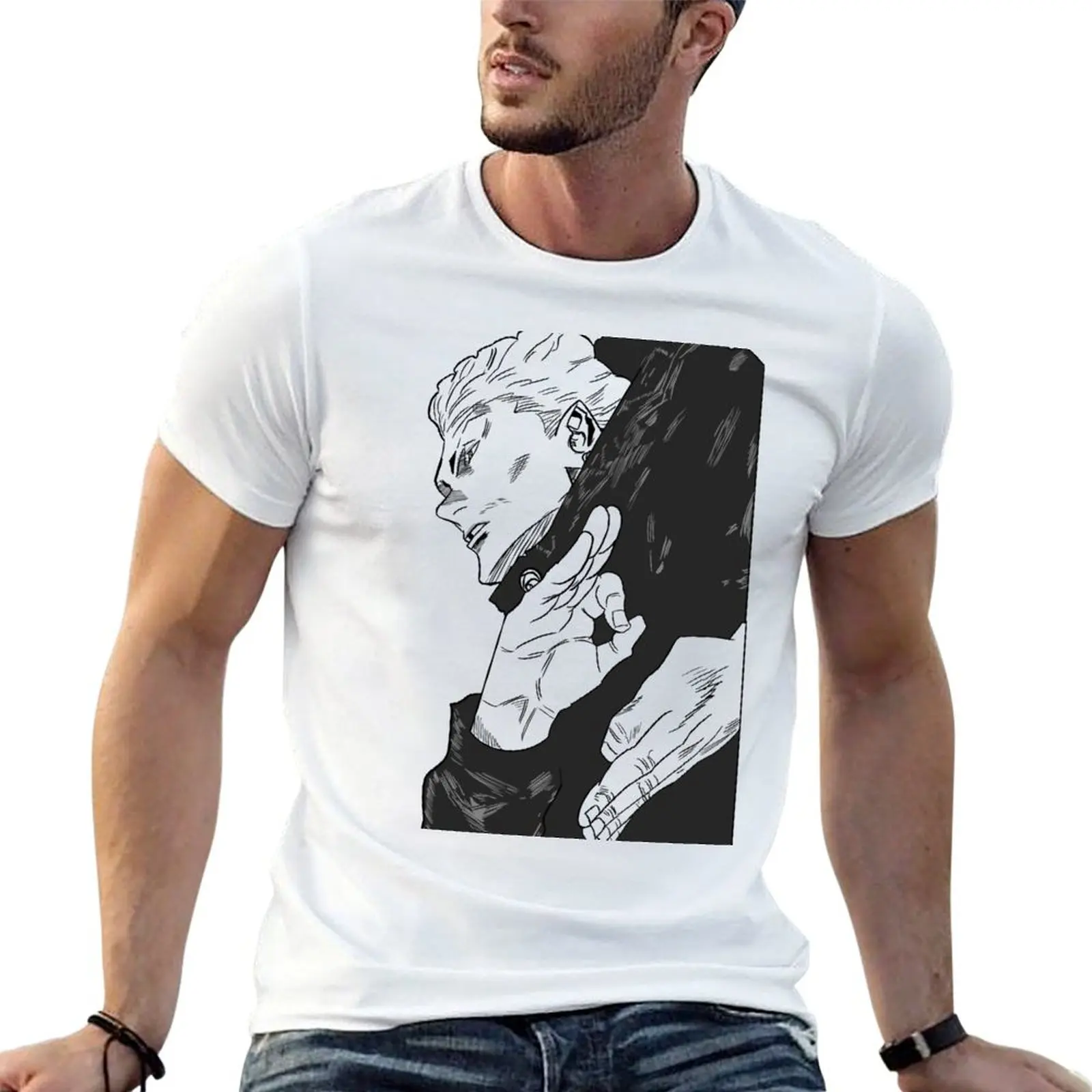 

Футболка Kinji Hakari, мужские хлопковые мужские футболки с рисунком, футболка