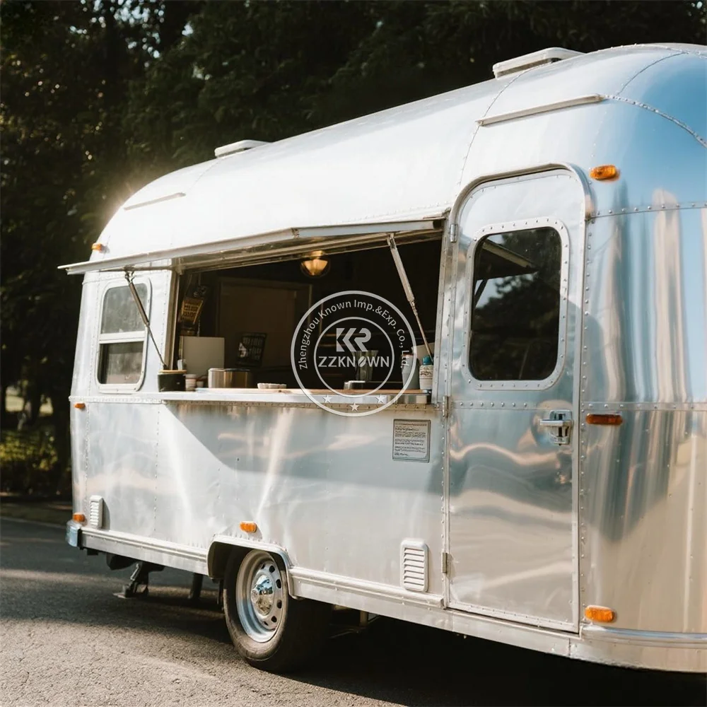 

Street Coffee Catering Cart Mobile Coffee Shop Ice Cream Cart Food Truck Concession Food Trailers With Full Kitchen