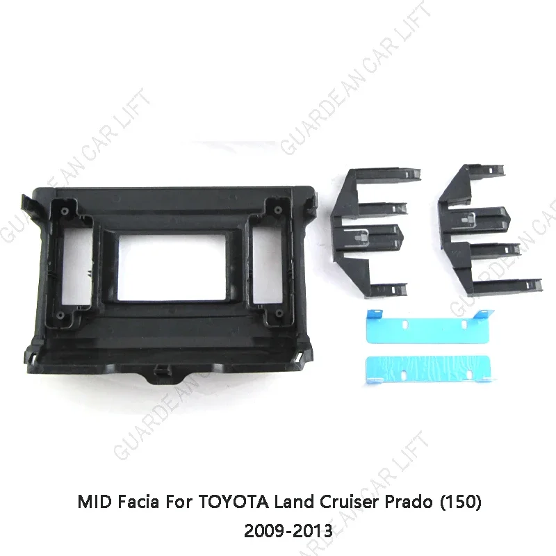 Car MID Facia For TOYOTA Land Cruiser Prado (150) 2009-2013 Fascia Panel Dash Kit Install Facia Console Cover Adapter Plate Trim