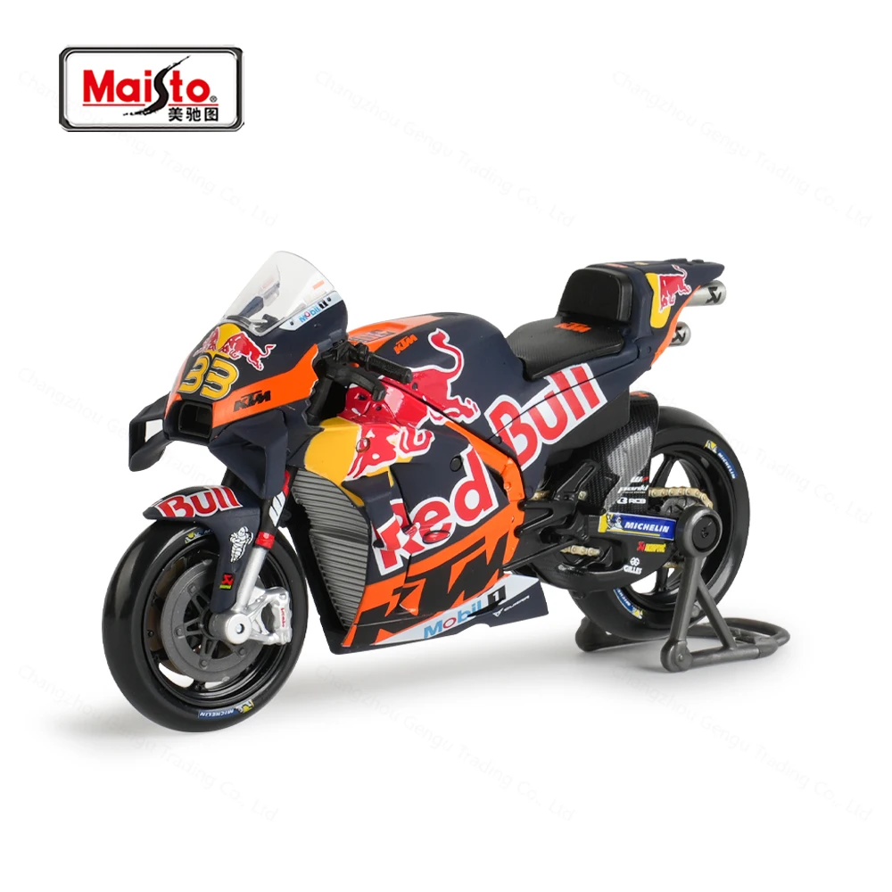 Maisto 1:18 2023 GP Racing Red Bull KTM Factory Racing Gegoten Voertuigen Collectible Motorcycle Model Speelgoed