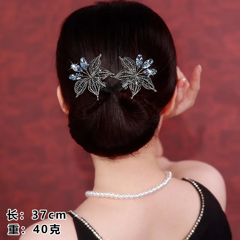 Ins Style Elegant Lazy Hair Curler Flower Hair Clips for Women Fashion Butterfly Floral Noblewoman Girls Bun Hairstyle Artifact