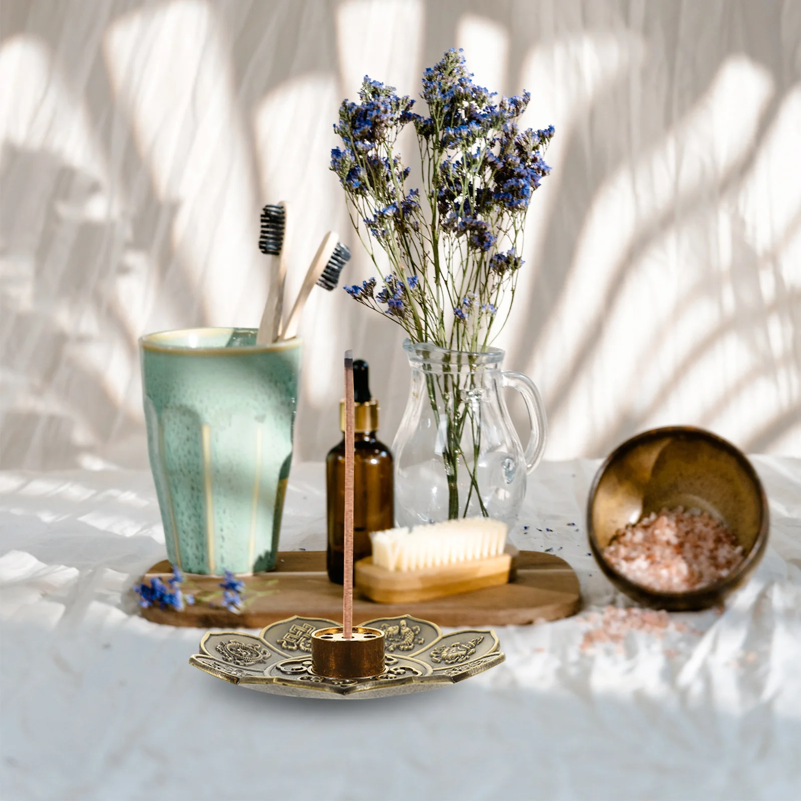 

1Set Incense Holder Burner Stick Creative Home Decor for Meditation Yoga Spa Office Aromatherapy