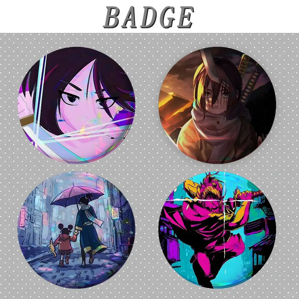 Katana Zero Badges Tinplate Soft Button Pin Brooch Metal Badge Custom Jewelry Accessories Hat Bag Lapel