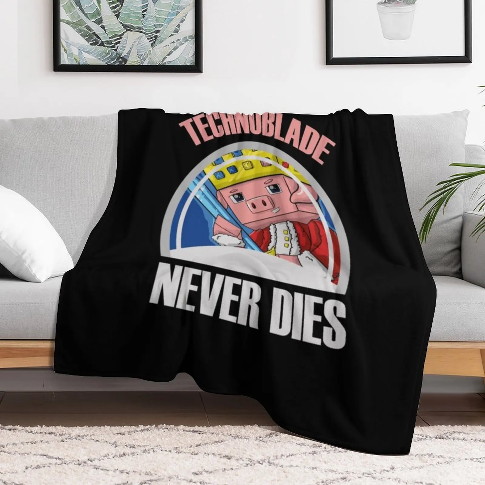 technoblade never dies Throw Blanket Multi-Purpose Large Blankets