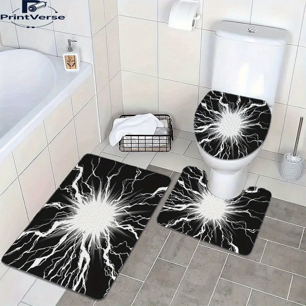 

Поднимите свой опыт ванной комнаты Иллюстрация Lightning Burst Стильная ванная комната Идеально подходит для украшения дома и аксессуаров для ванной комнаты