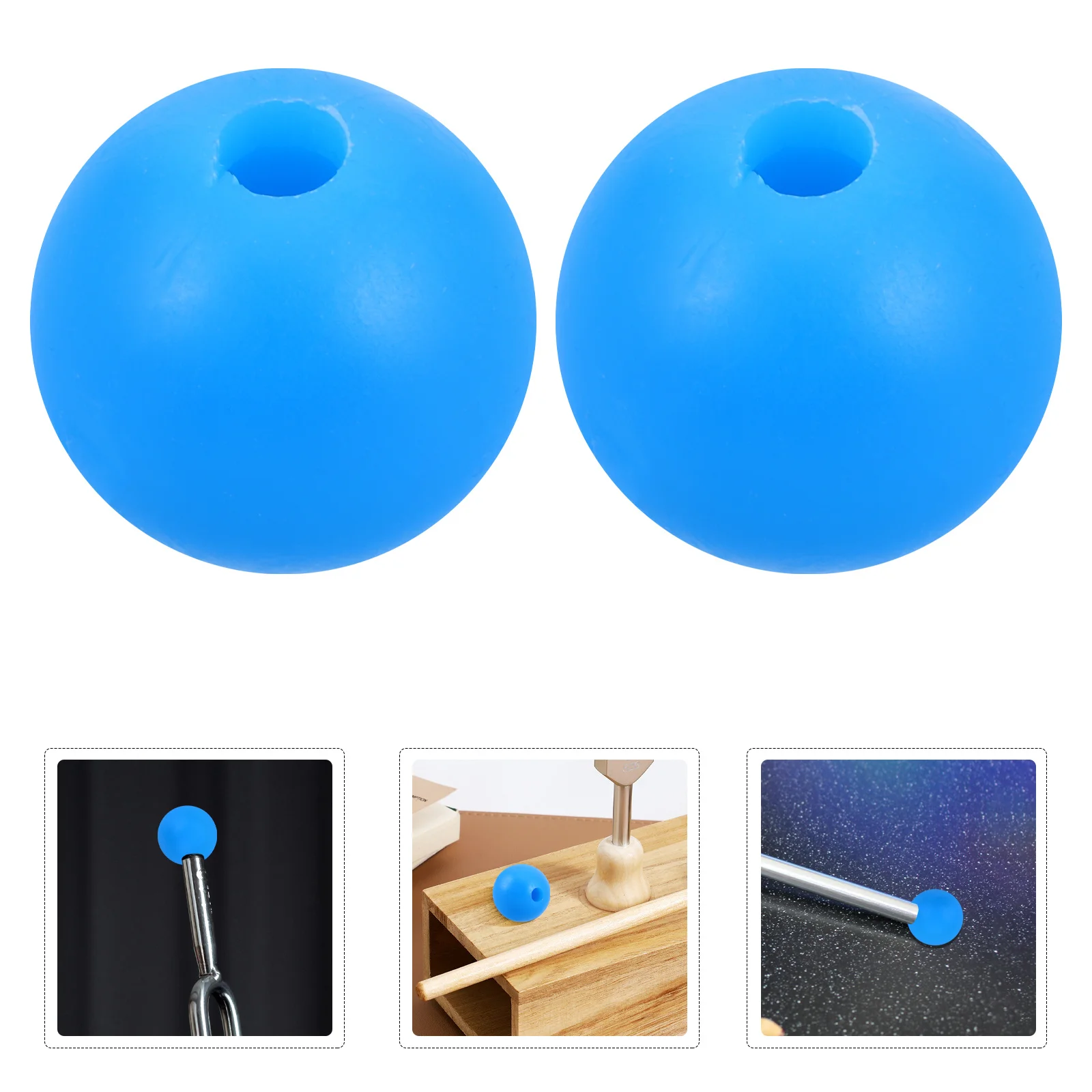 

2Pcs Rubber Tuning Fork Holder Durable Base for Meditation Sound Therapy Chakra Healing Tuning Fork Accessories Portable