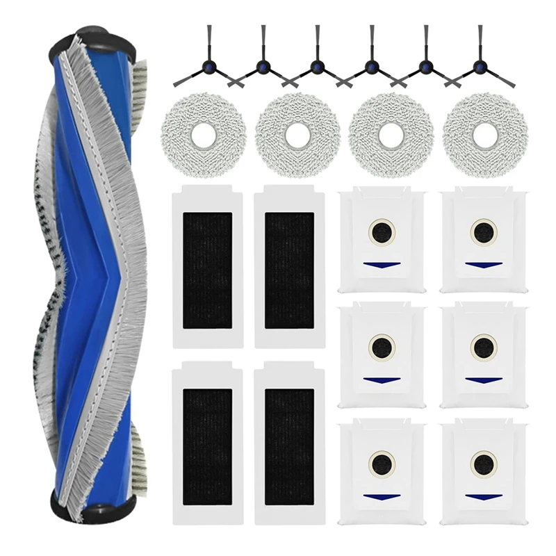 ไม้ถูพื้นสำหรับ T30 Ecovacs deebot T30สูงสุด T30 Pro แปรงไม้ถูพื้นผ้ากรอง HEPA อะไหล่ทดแทนถุงหูรูด