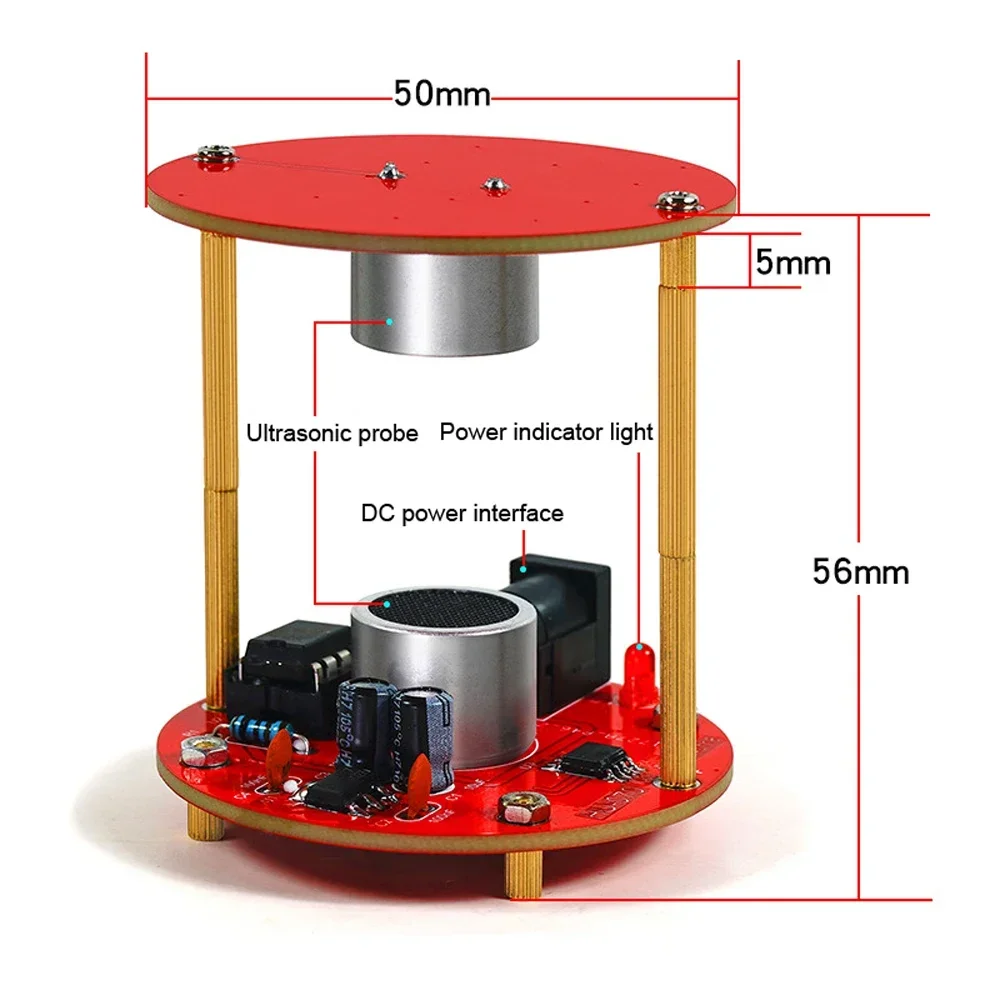 DIY Acoustic Levitation Device Ultrasound Waves Levitating Controller Electronic Circuit Board Welding Practice Set Loose Parts