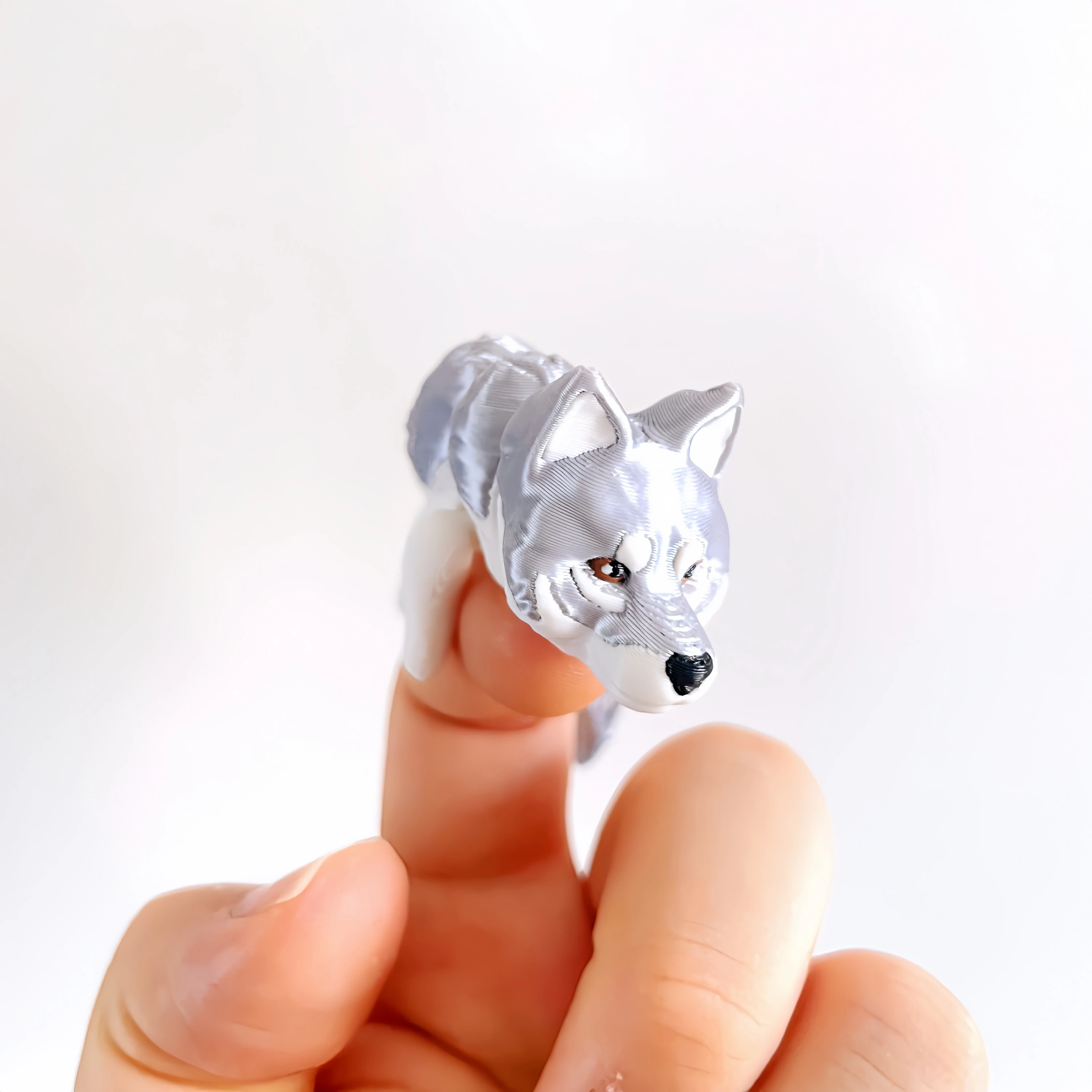 1/2 Piece - 3D Printed Articulated Wolf Figurine, Indoor and Outdoor Tabletop Decoration, Wedding, Birthday, Christmas, New Year Gift, Party Favor Filler