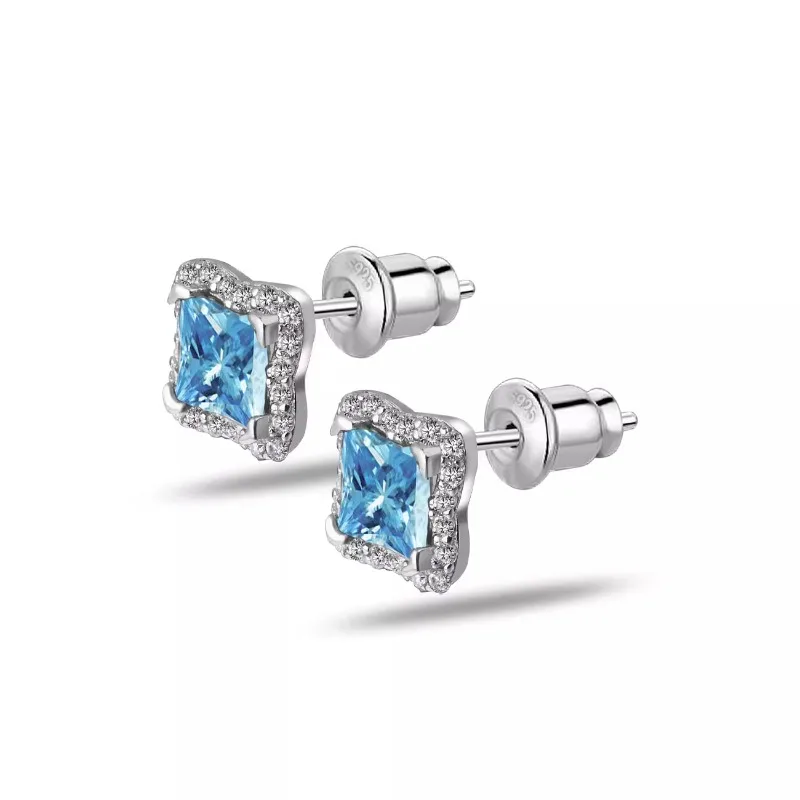 

S925 Silver Mozzarella Polaris Clover Earrings