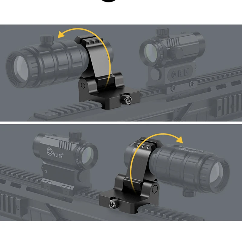 Imagem -05 - Midten Riflescope Rifle Hunting Scopes 3x Magnifier Combo Moa Red Dot Holographic Auto Brightness Adjustment Flip-to-side Sight