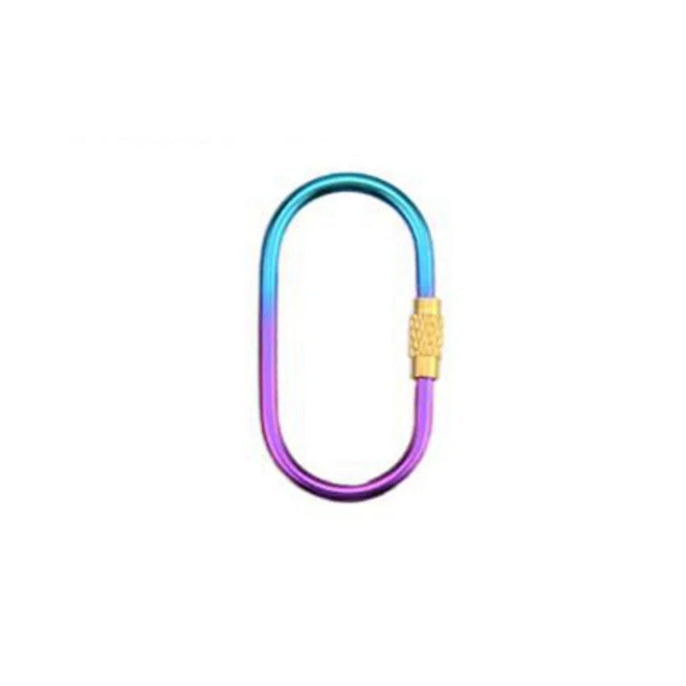 

New Portable EDC TC4 Titanium Keychain Lightweight Mini Backpack Buckle 25*48mm Hanging Buckle