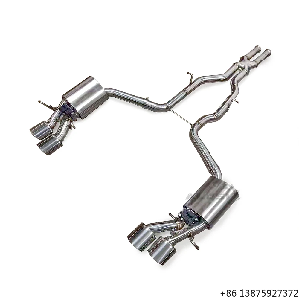 

Выхлопная система Valvetronic из нержавеющей стали SS304 для Mercedes-Benz C250 W204 2.5 (2007-2014), спортивный глушитель Catback, настраиваемая средняя труба выхлопа