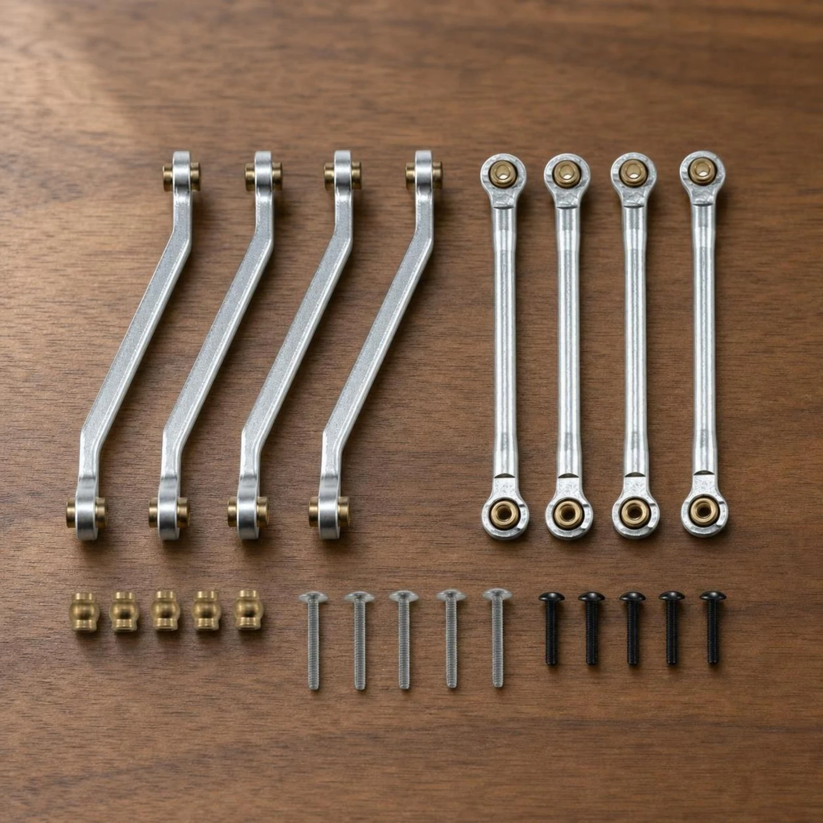 Upgrade Linkage Assembly Strong Aluminum Links Metal Links Anodized RC Parts Long-Lasting for Model Builders