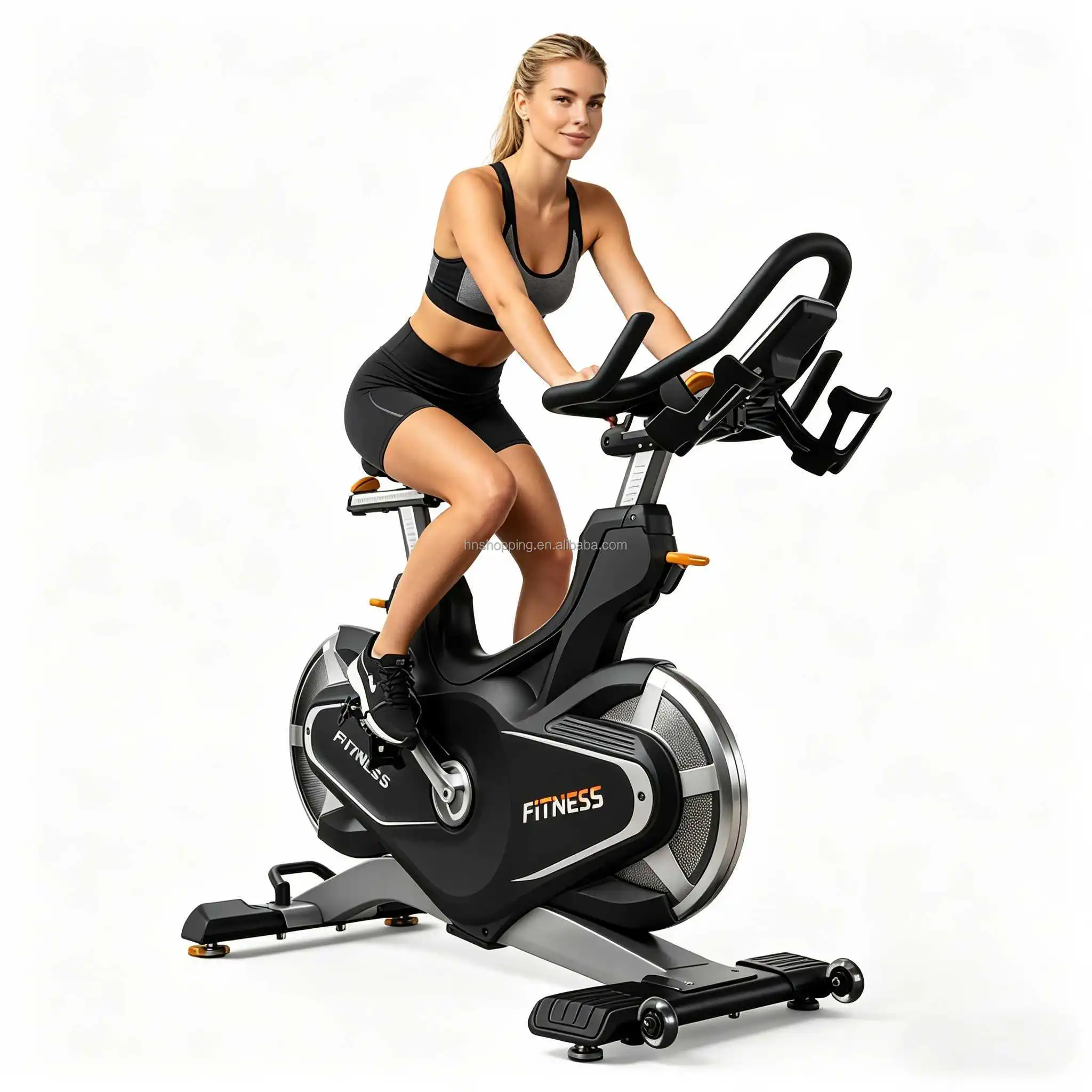 Latest Model LZX-D06 Magnetic Spin Bike Indoor Exercise Gym Bike Home and Commercial Gym Equipment Bicycle
