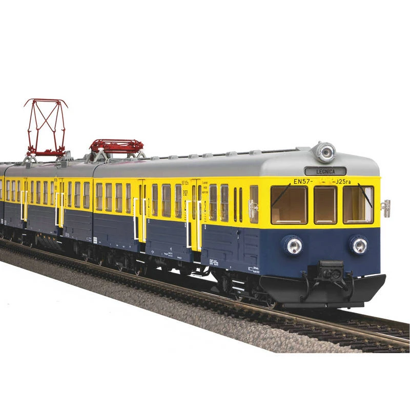 HO 1/87 Train Model PIKO 51452 EN57 Digital Sound Effect Intercity Train PKP with Indoor Light 3 Sections Set