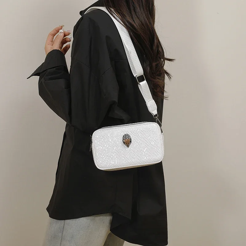 

Элегантная квадратная сумка-саквояж в стиле ретро, женская минималистичная сумка через плечо, винтажный кожаный кошелек для вечеринок, пригородная сумка