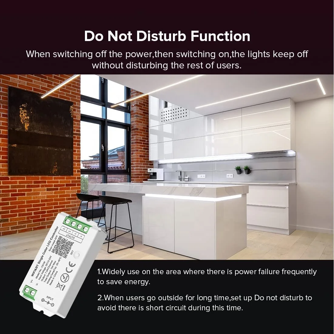 Tuya WiFi Smart RGB LED Strip Controller 24V 12V APP Controle remoto por voz