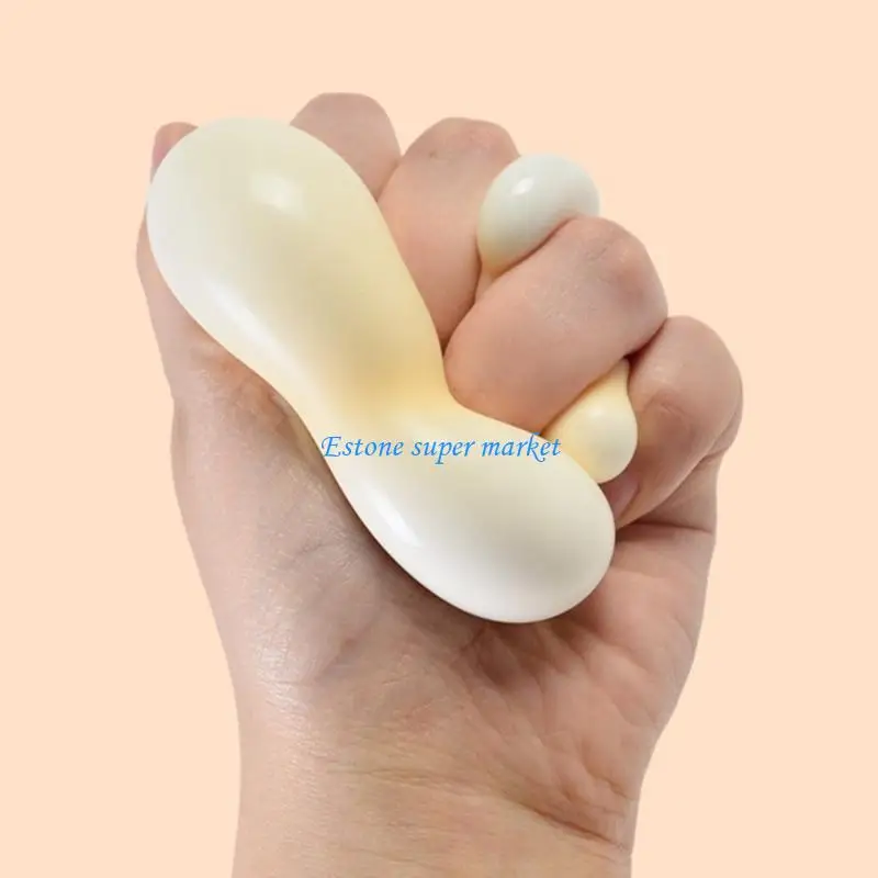 090B 5Pcs Deformation Squeeze Toy Eggs Stress Reducing TPR Squeezable Toy for Adult