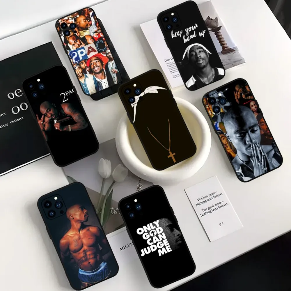 Rapper 2Pac Tupac Shakur Phone Case For Samsung A42 A53 A73 A80 A91 S 4G 5G S10 Lite2020 Black Soft Shell