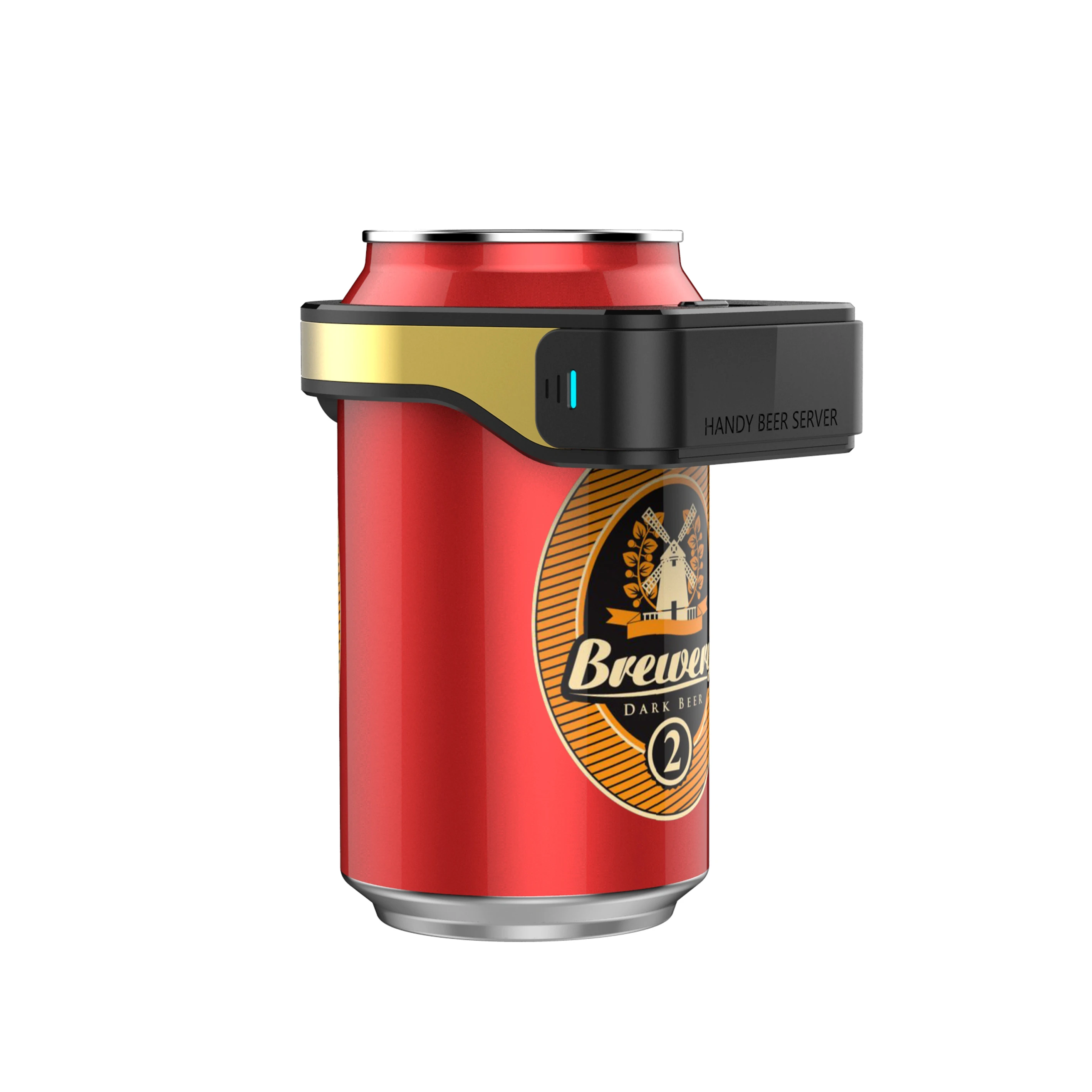 Ultrasonic Beer Foam Maker - Portable Ring Design LED Light One-Touch Operation for Creamy Bubbles, Perfect Gift for Beer Lovers