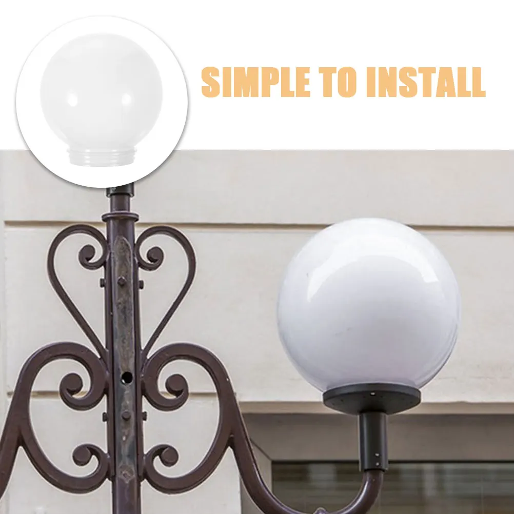 

Spherical Lampshade 12CM Diameter 6 8CM Thread Acrylic Outdoor Waterproof Globe Cover Modern Light Bulb Protector Replacement