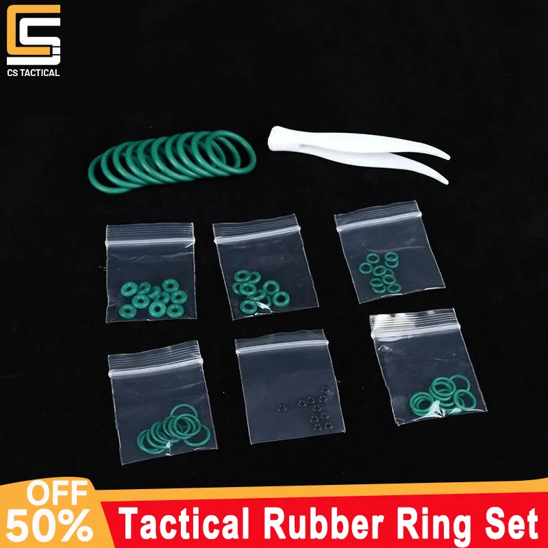 WADSN Tactical Magazine Fluorine Rubber O Ring Set For GBB Marui TM Glock 17 G17 Green Flat Silicone Ring Seal Gasket Air Pistol