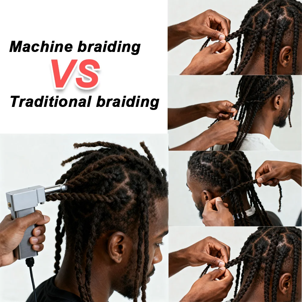 Instant Dreadlocks Hair Making Machine Easy DIY Semi-Automatic Dreadlock Machine Forlong Human Hair