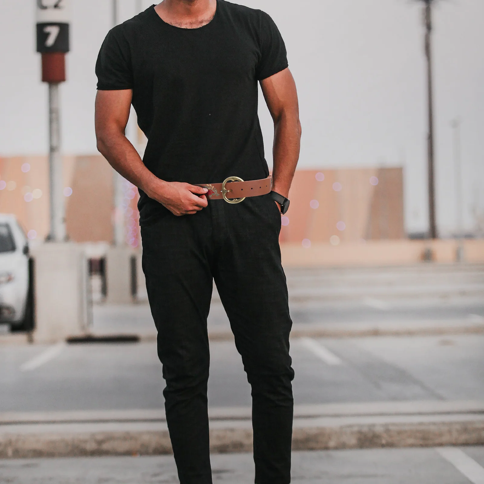 حزام مطرز واسع للنساء بوهو نمط الأزهار ريترو ستايل مشبك حزام الخصر عادية أنيقة الزي محسن