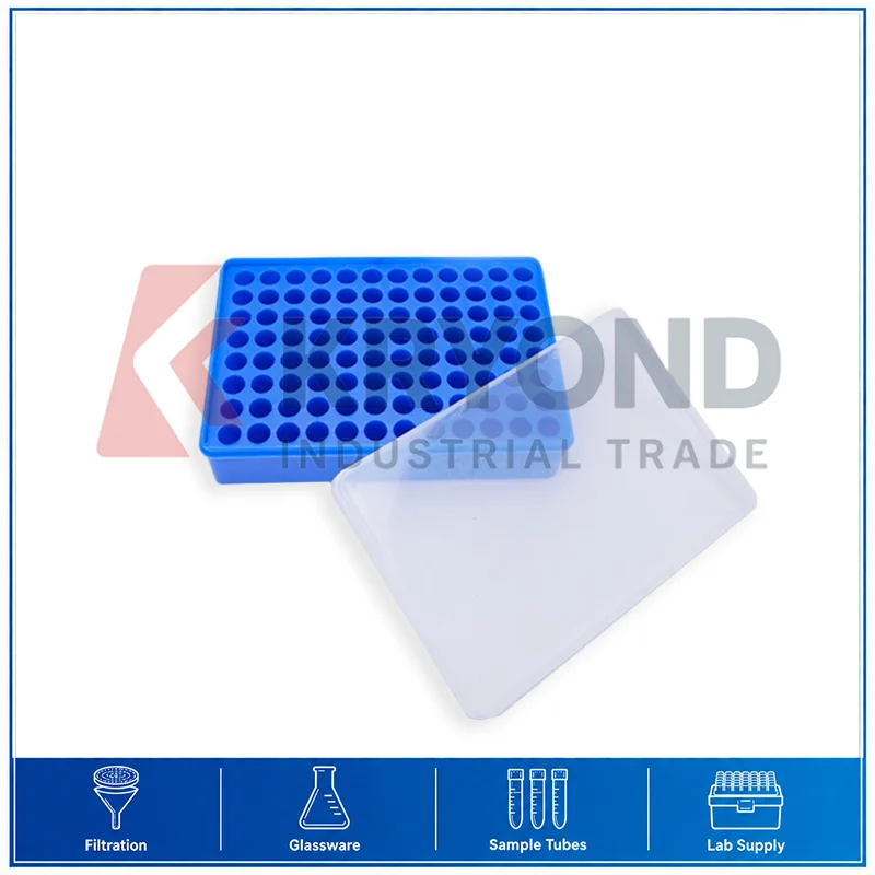 Laboratory Plastic Tube Storage Rack Cryovial Holder PCR Centrifuge Container Box for 50 72 96 100 Hole 0.2ml 0.5ml 1.5ml 2ml