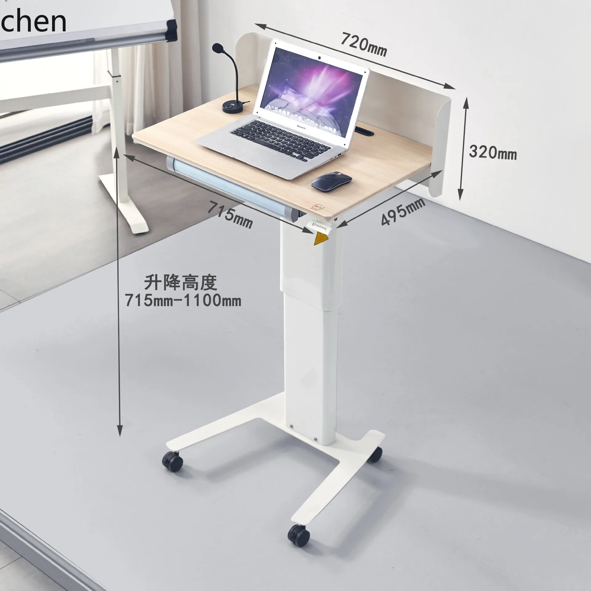 Office Lecture Table Mobile Reception Desk Training Table Shopping Guide Reception Lift