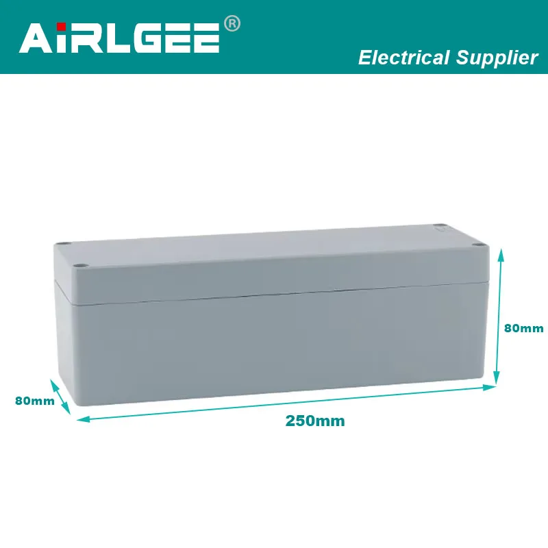 250 * 80 * 80mm metal cast aluminum waterproof box outdoor junction box switch box IP66 multi-function bo