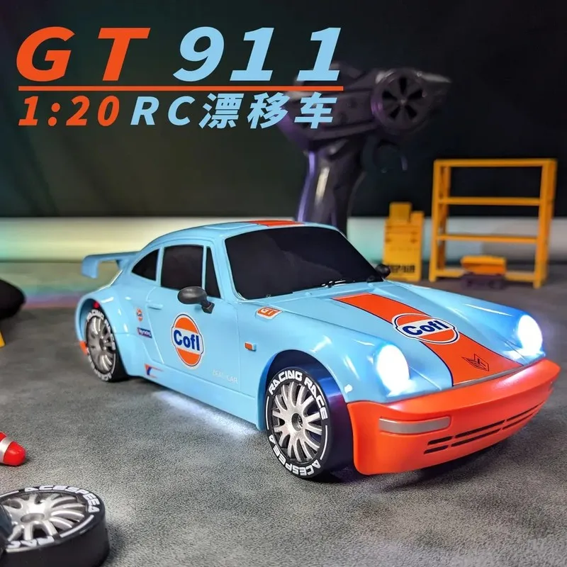 1:20 Rc Drift Remote Control Car Gt 911 High-Speed Car Electric Proportional Throttle Four-Wheel Drive Racing Boy Toy Gift