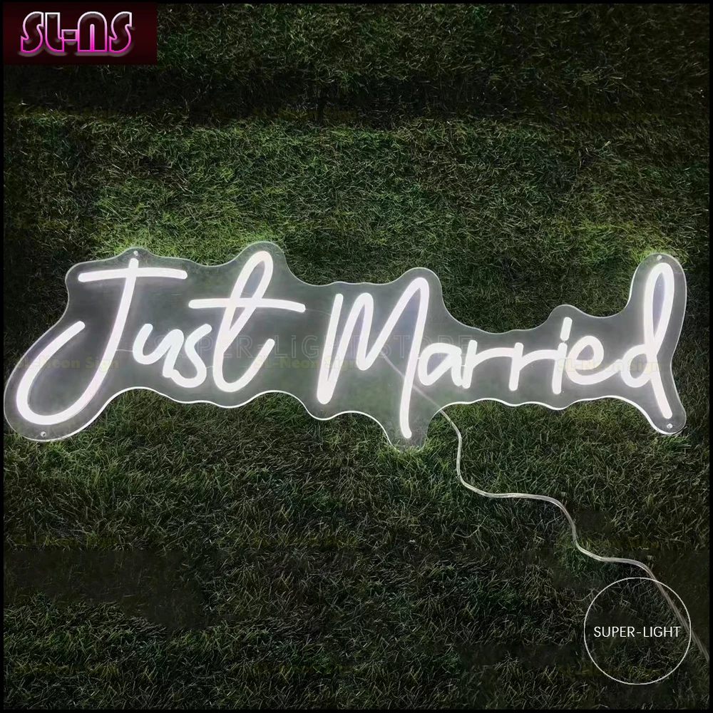 Just Married Wedding Neon Sign Handmade Custom Led Neon Sign,Wedding Light Sign,Neon Led Sign,Neon Lights,Custom Neon Light Sign