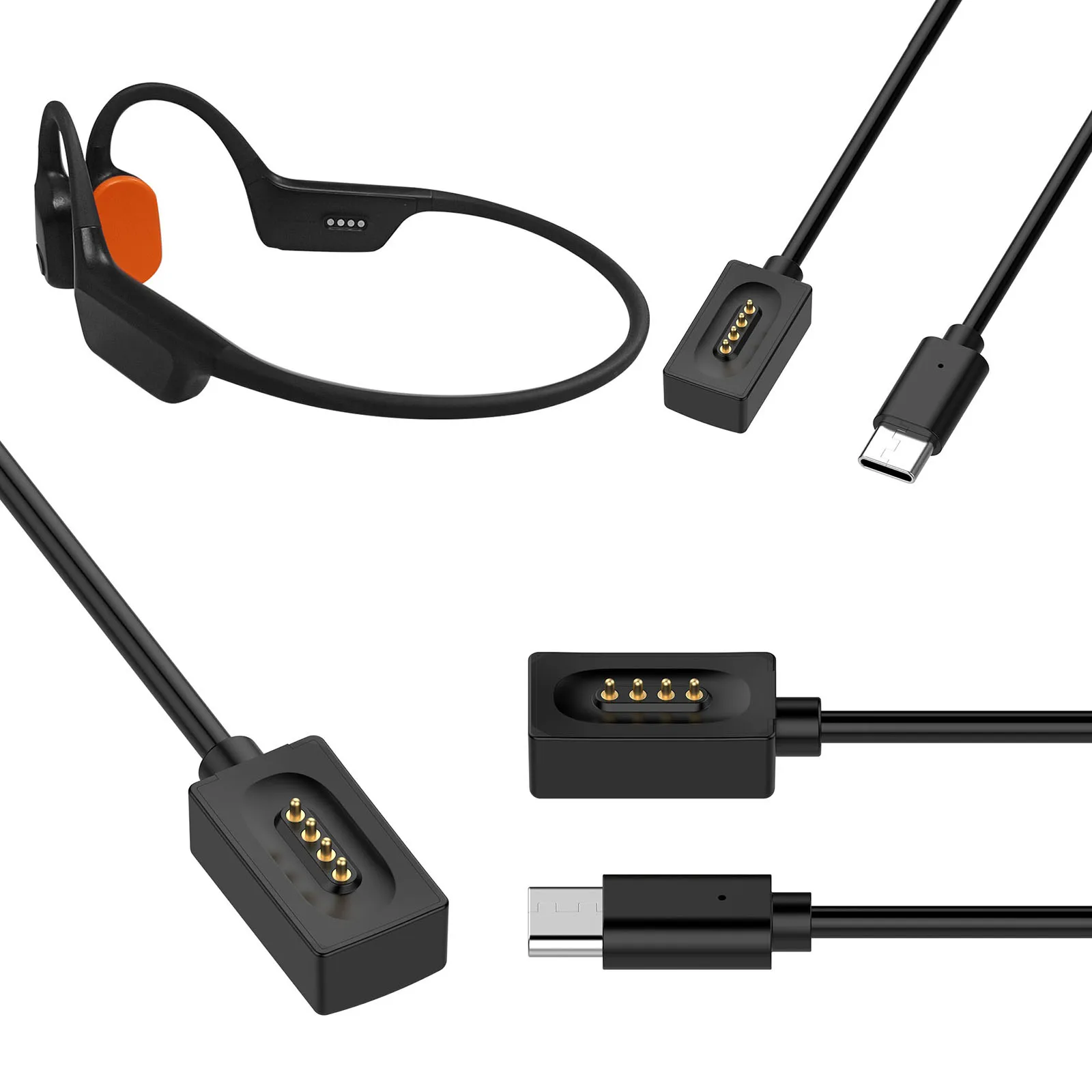 

Магнитное зарядное устройство для наушников Xiao Mi с костной проводимостью, быстрая зарядка, многоразовые гарнитуры, зарядный кабель, провод, аксессуары для наушников