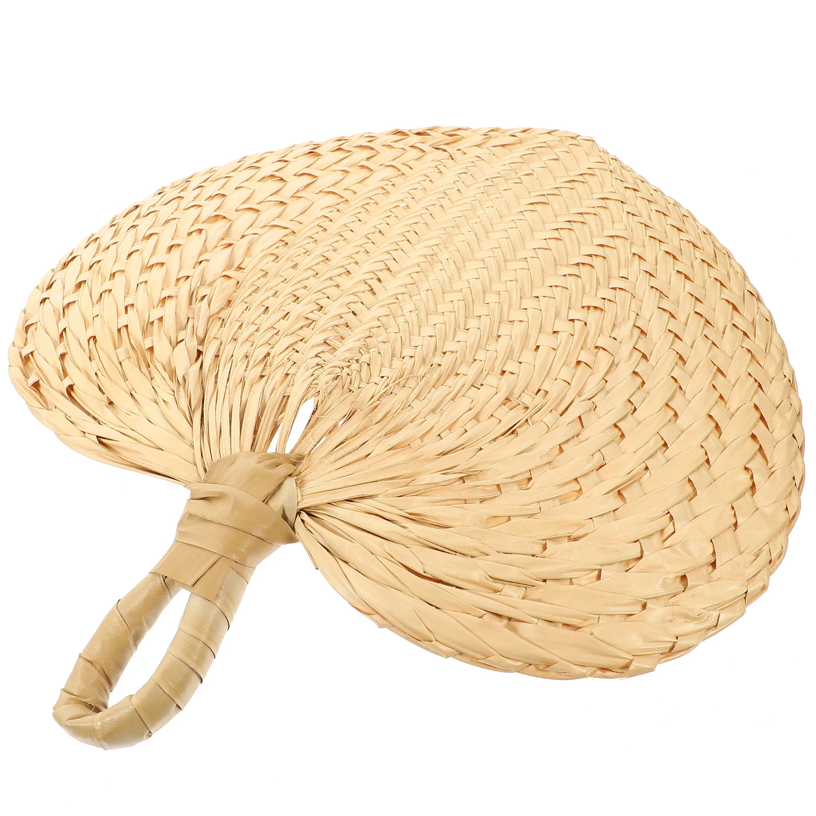 

Hand-crank Fan Bamboo Woven Portable Weave Weaving Handheld Fans Decorations Paddle