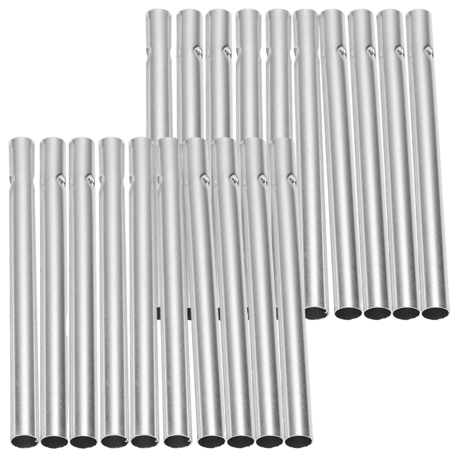 20Pcs Aluminum Wind Chime Tubes 10Mm Diameter 160Mm Length DIY Wind Chime Replacement Tubes Craft Supplies for Outdoor Indoor