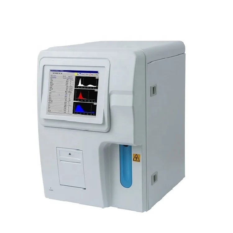 Auto 3 part hematology analyzer, Automated CBC Analyzer Price Blood cell count machine