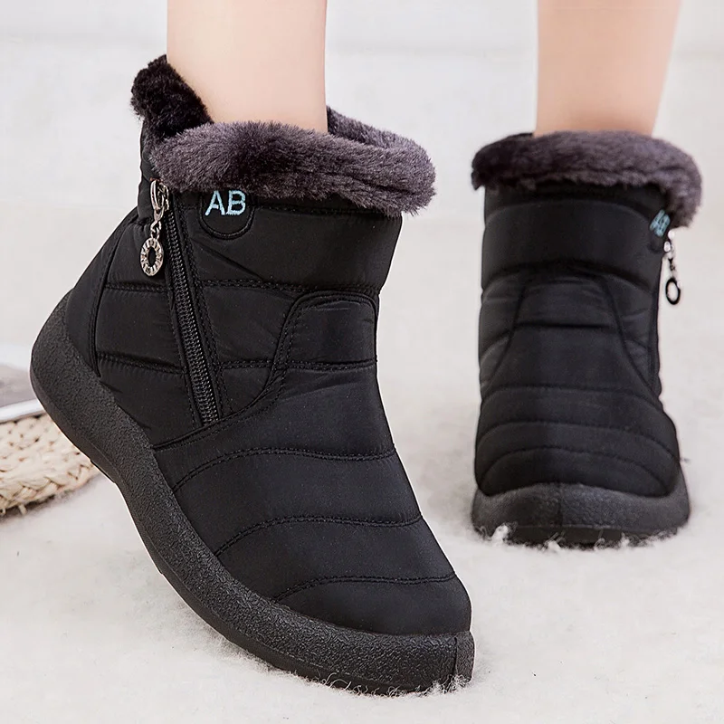 Männer Schnee Stiefel Winter Wasserdichte Warme Plüsch Stiefeletten Männer Bequeme Kurze Stiefel Paar Winter Schuhe Botas Mujer
