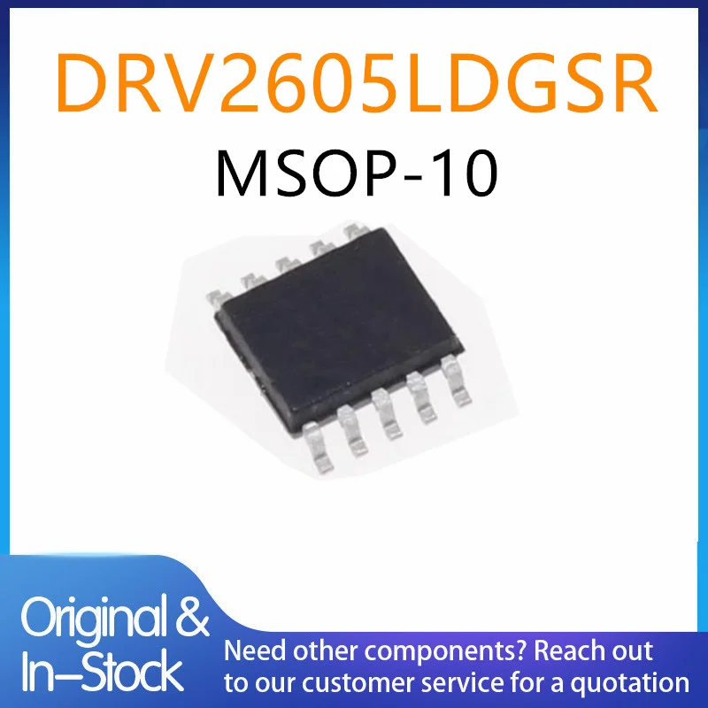 (5piece)100% New DRV2605LDGSR DRV2605L DRV2605 05L msop-10