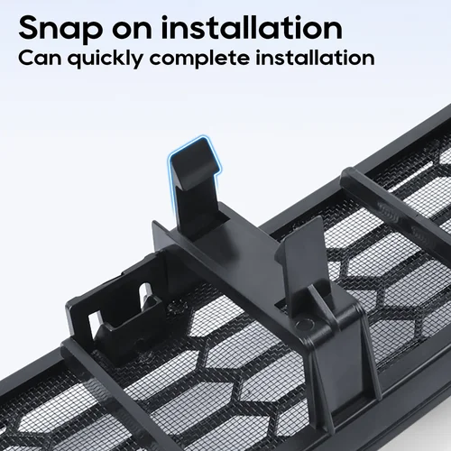 Imagen 2 del producto Para Tesla nuevo modelo Y 2025 Juniper lanzamiento parachoques inferior red antiinsectos cubierta de rejilla de ventilación interior a prueba de polvo a prueba de insectos