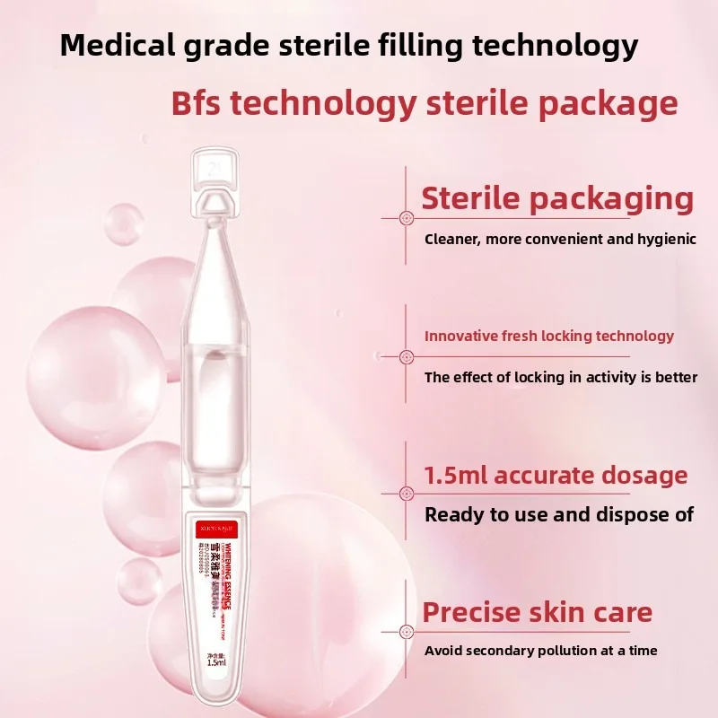 90PCS/Set Nicotinamide Whitening Essence Remove Dark Spots Melanin Brighten Shrink Pores Moisturizing Fade Fine Lines