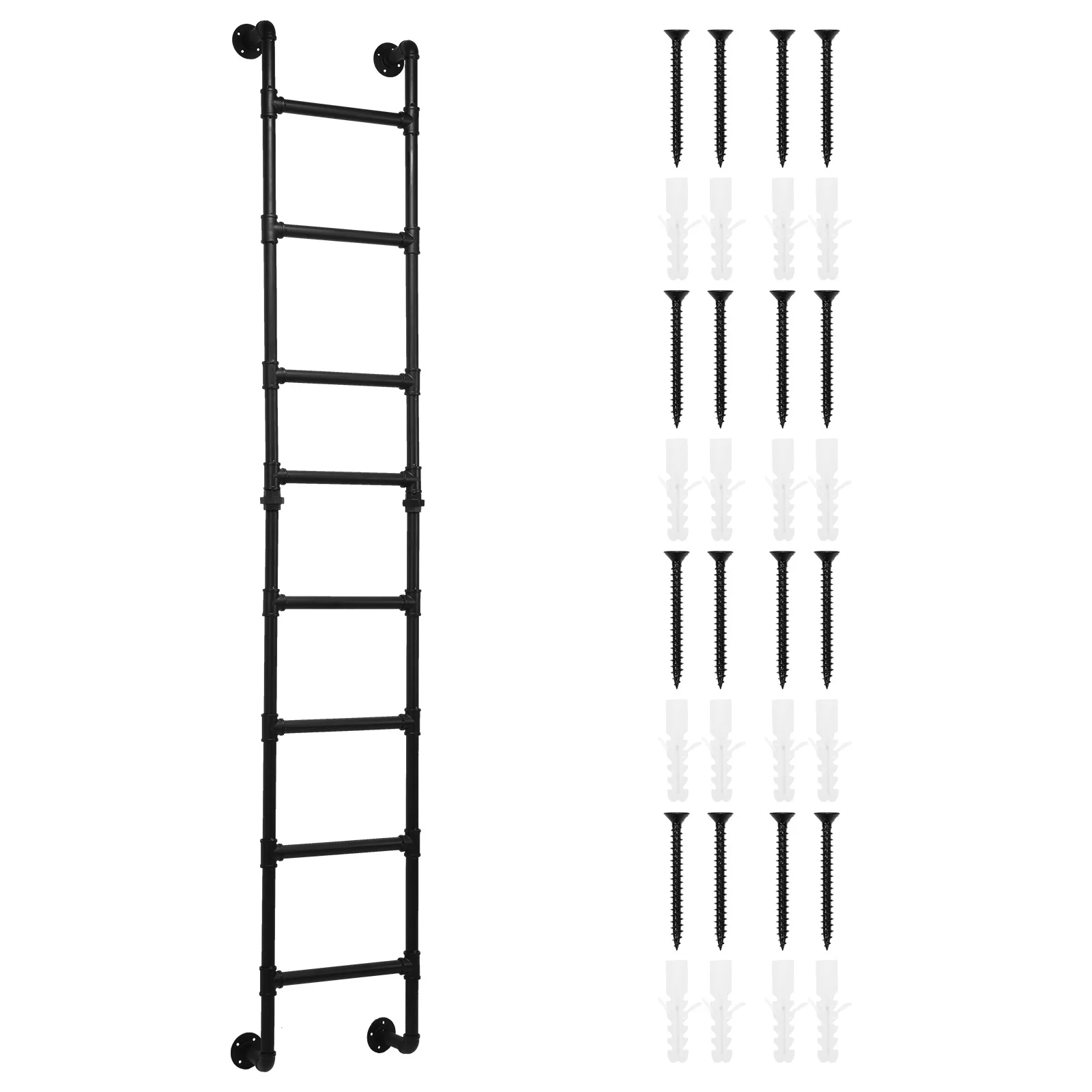 

Wall Mounted Ladder Space-Saving Heavy-Duty Metal Ladder Floor-Standing Ladders for Caravans Dormitory Double Beds