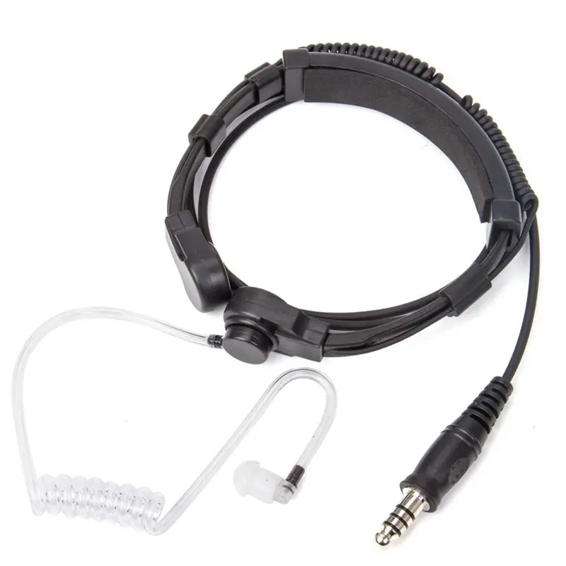 24-Hour Delivery Telescopic Heavy Duty Throat Vibration Headset NATO Plug For Walkie Talkie Radio