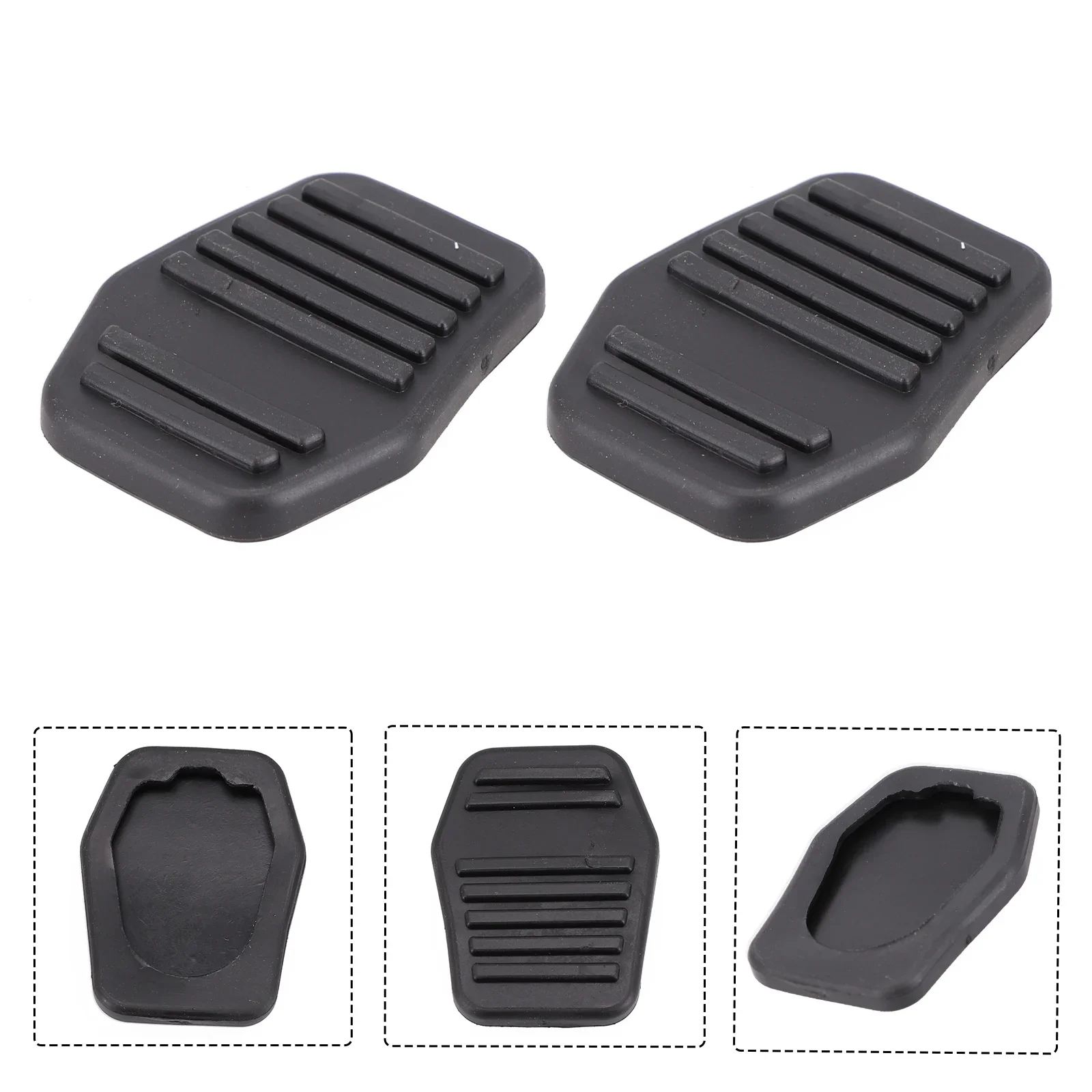 2Pcs Car Pedal Pad Rubber For-Ford-Transit MK6 MK7-Transit Connect 02-14 94BB7A624AA Rubber Pedal Pad Covers Car Supplies ﻿