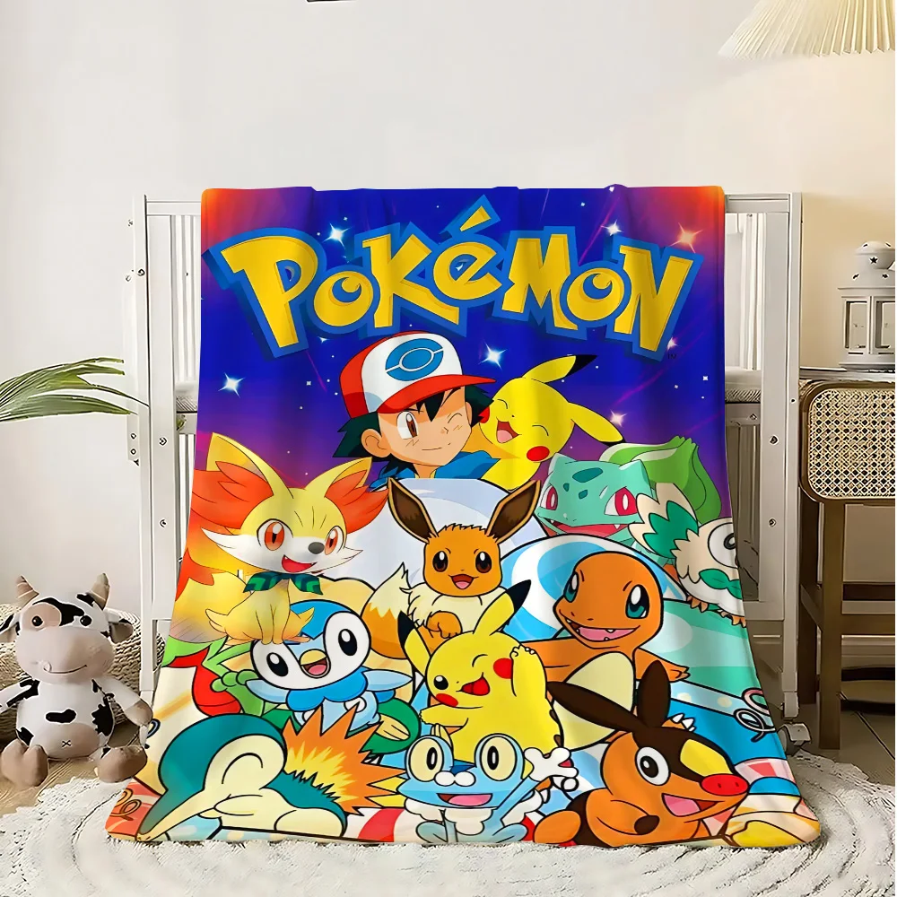 Kawaii Pokepokes Fluffy Soft Blankets for Bed Hairy Blanket School Bedroom Decoration Home Bedspread the Sofa Throw Warm Winter