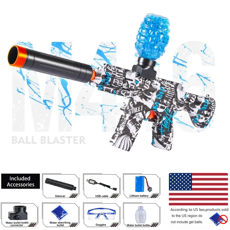 Splatter Ball Water Gel Beads Toy Guns Electric Gun Toys Firing Hydrogel Water Ball Guns Children Sports Kids Toys