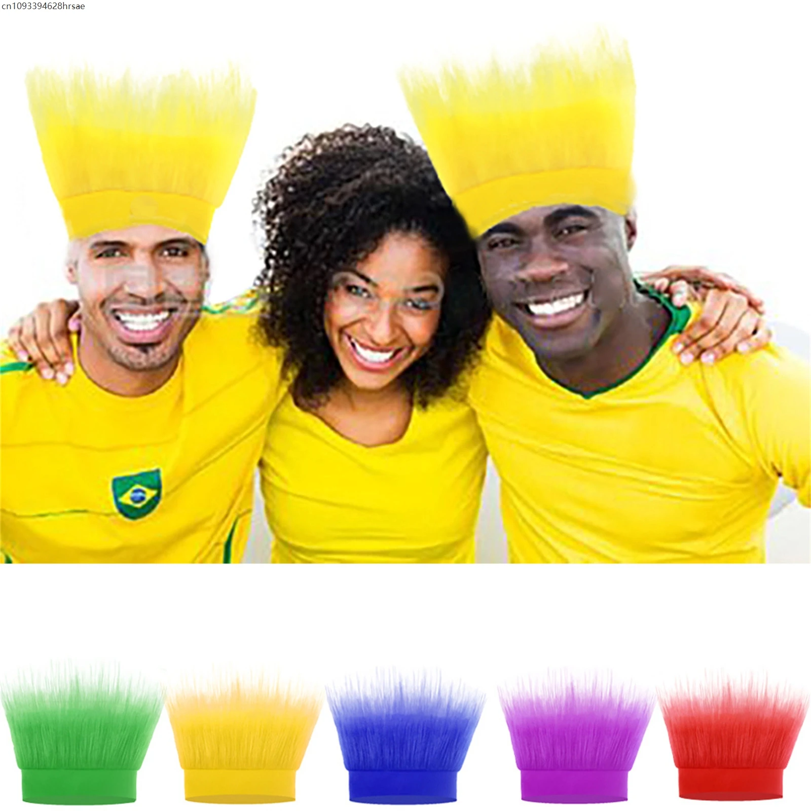 

Street Hip Hop Baseball Cap With Fake Hairs Unisex Fun Fans Wig Caps Club Dance Rock Casquette Sports Outdoor Sun Visors
